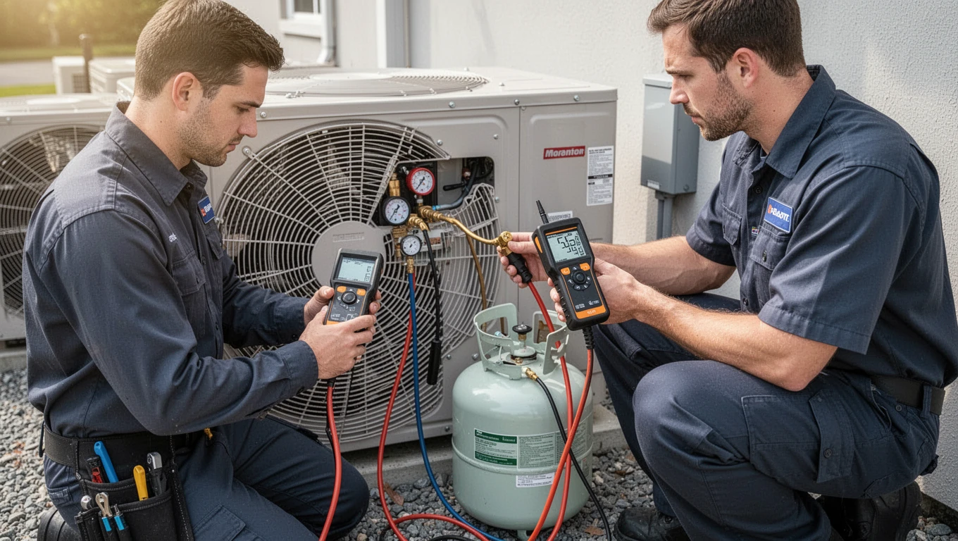 Freon/Refrigerant Leak Detection & Recharging